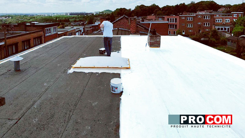 peinture toiture réfléchissante - peinture cool roof PROCOM peintures daniel